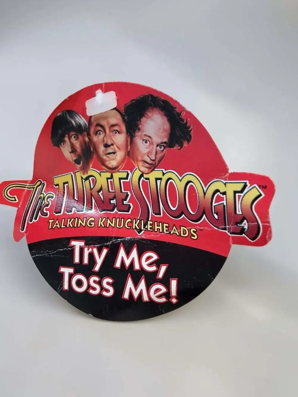 The Three Stooges 1997 Talking Knuckleheads Plush Head Set